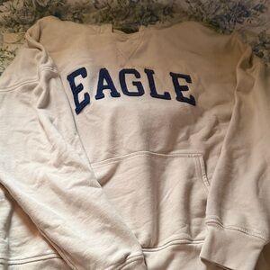 American Eagle Outfitters Cream Hoodie